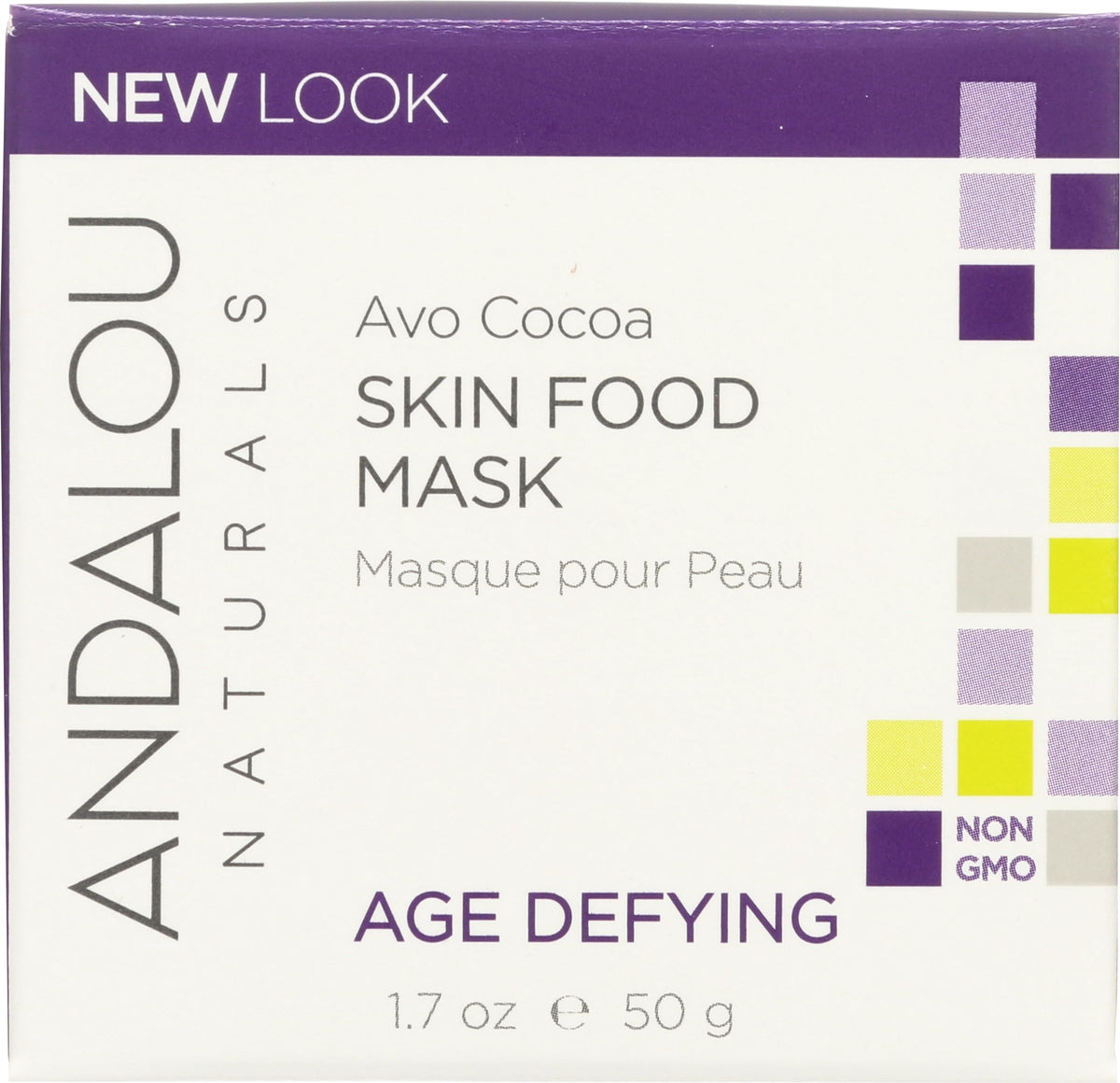 Andalou Naturals front packaging showing product name and benefits