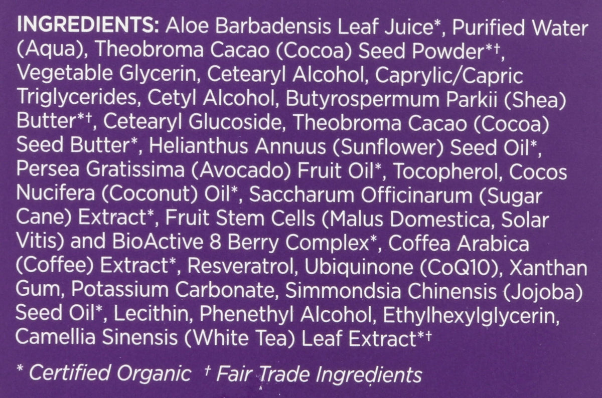 Andalou Naturals open jar revealing creamy contents and easy scoopability