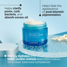 Andalou Naturals cream texture close-up demonstrating lightweight, non-greasy finish