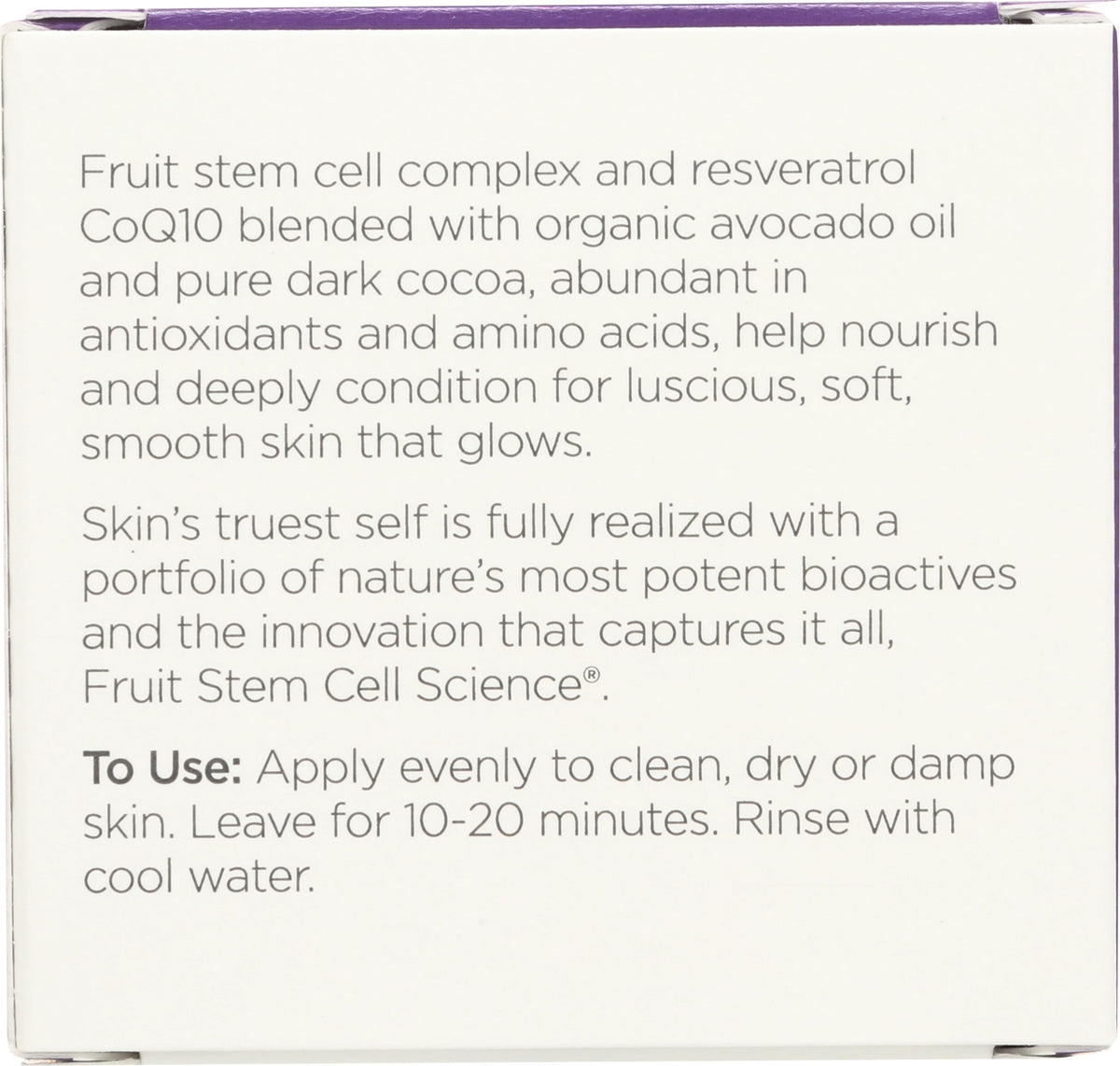 Andalou Naturals creamy mask texture close-up demonstrating smooth spreadability
