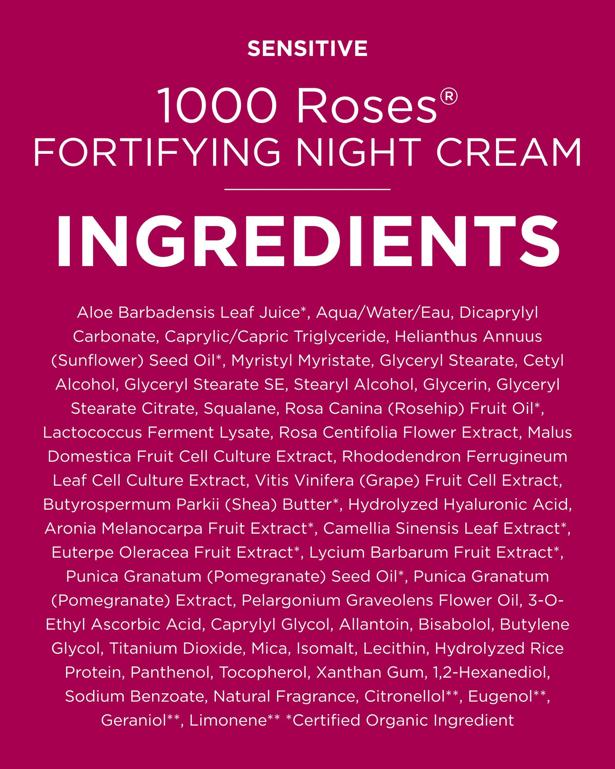 Andalou Naturals back packaging with ingredients list showing transparency