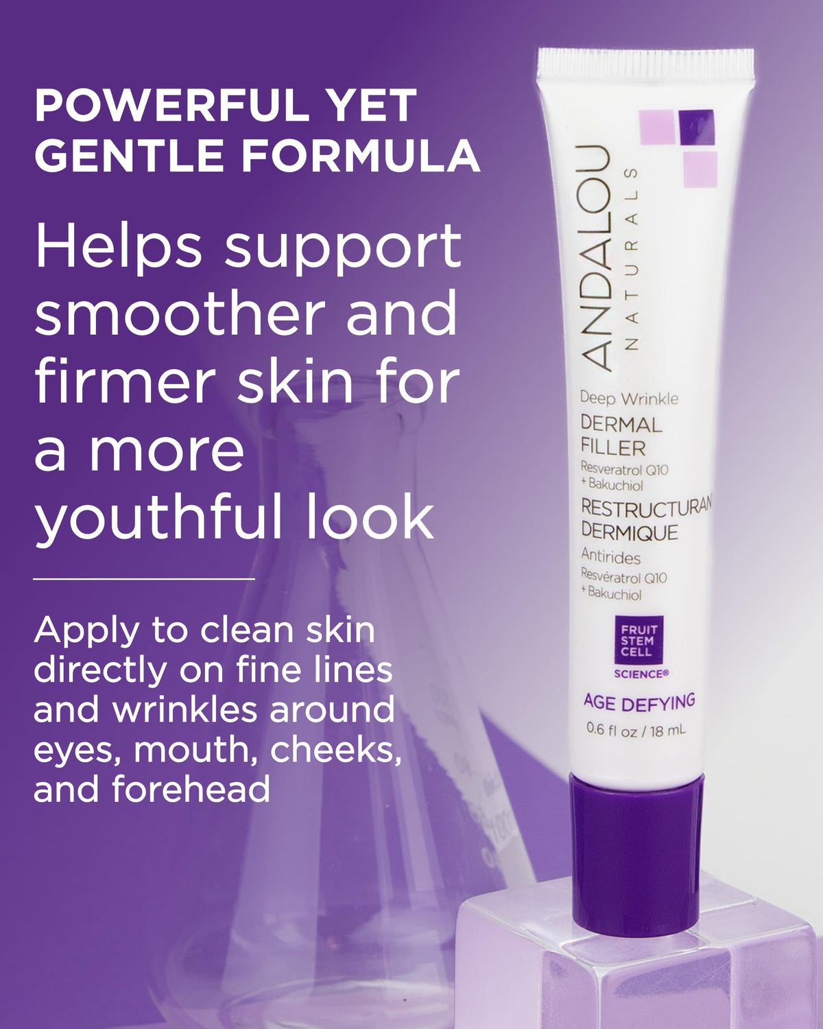 Andalou Naturals before and after lines reduction visual comparison