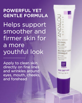 Andalou Naturals before and after lines reduction visual comparison