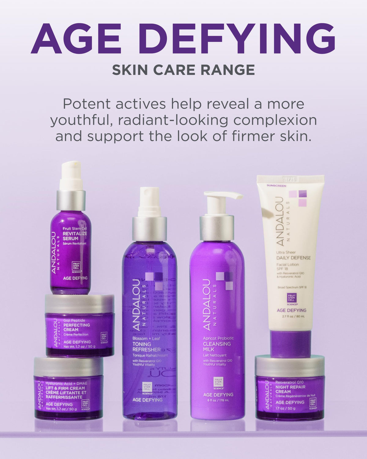 Andalou Naturals product on vanity conveying daily routine ease
