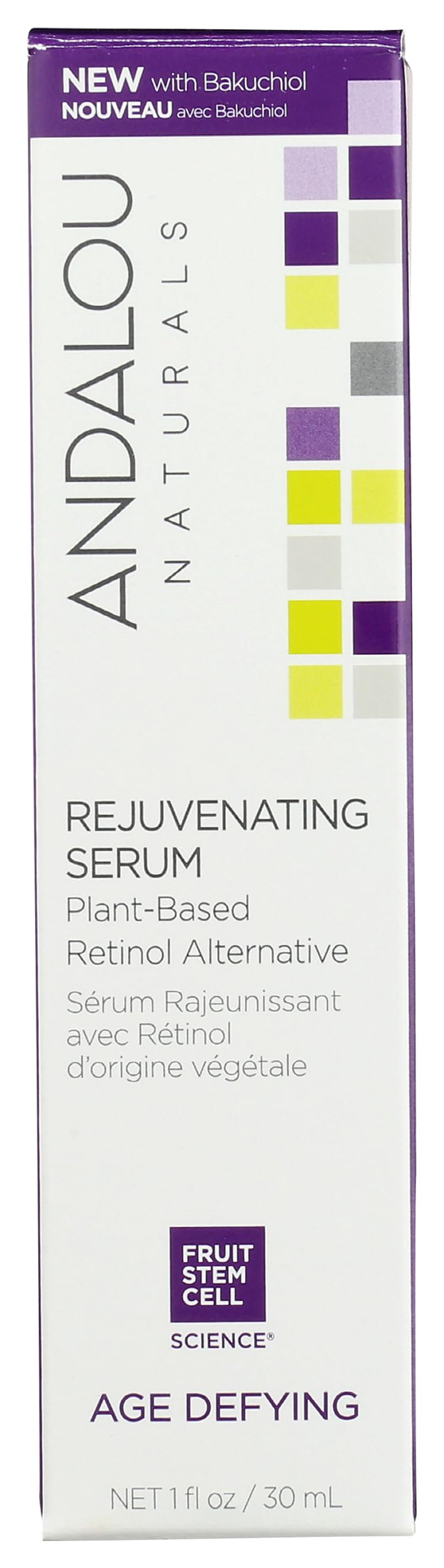 Andalou Naturals front bottle showing clean label and easy reading benefit