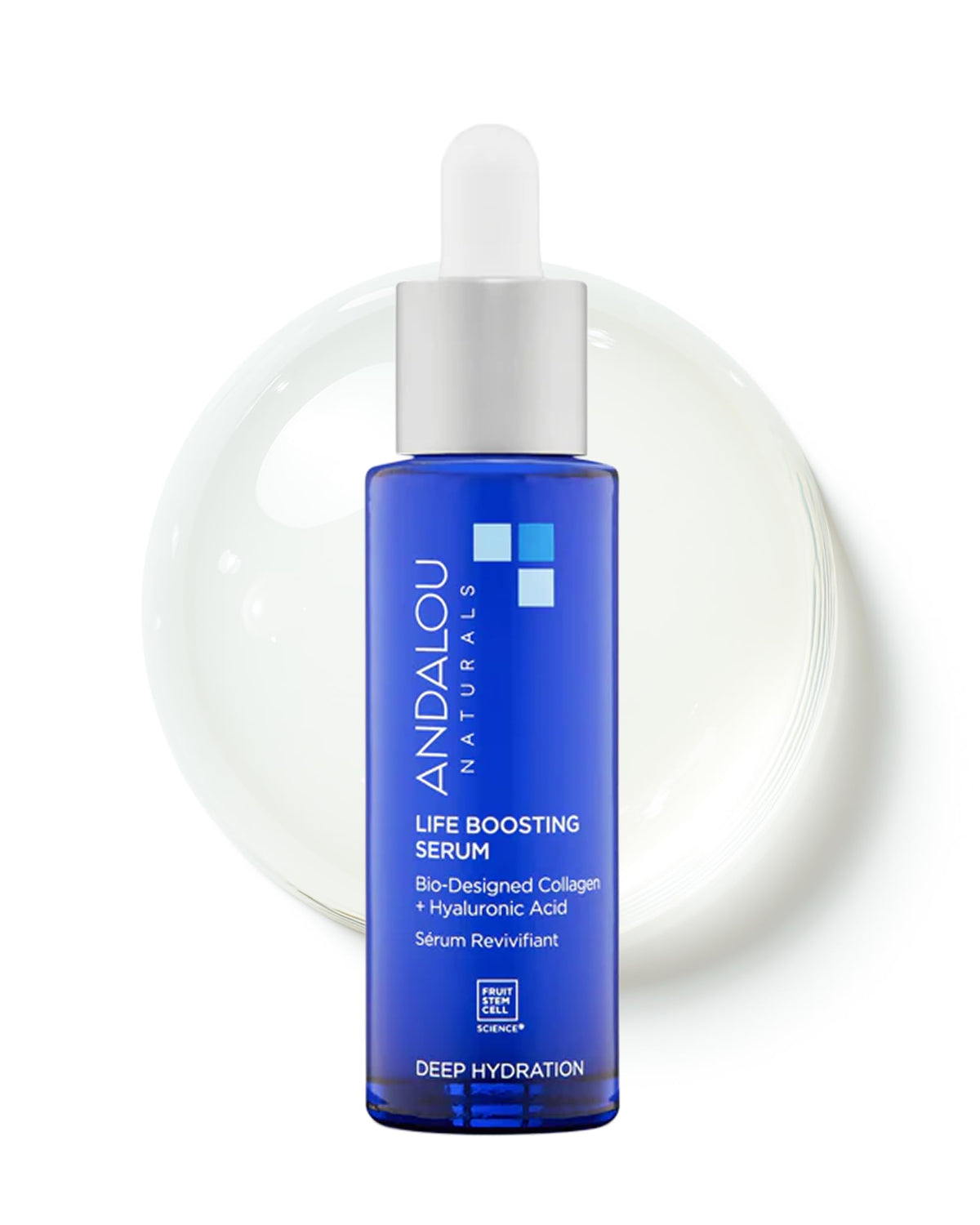 Andalou Naturals front packaging showing bottle and branding for confident hydration