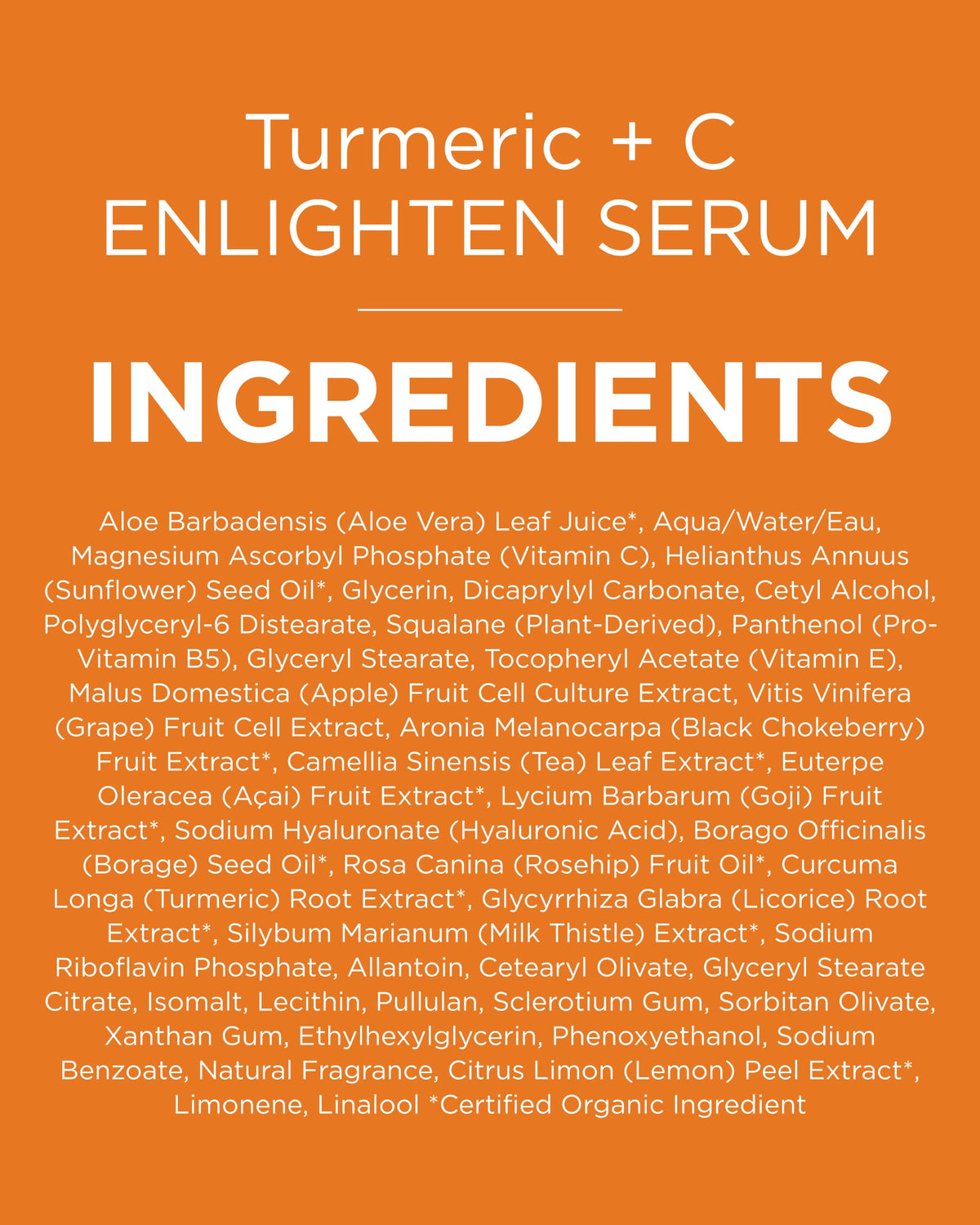 Andalou Naturals turmeric and fruit stem cells flatlay illustrating botanical actives