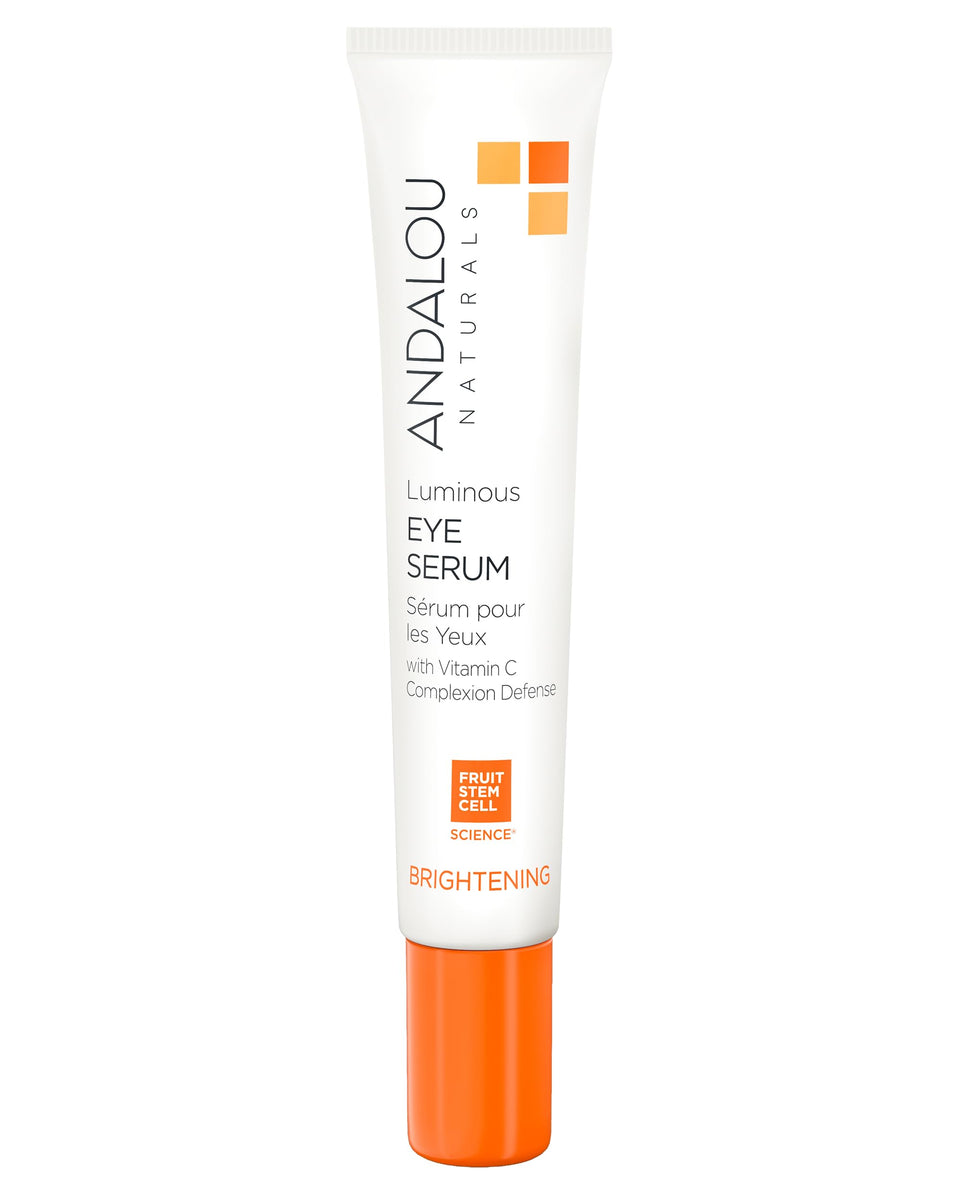 Andalou Naturals front bottle view showing compact serum for brightening