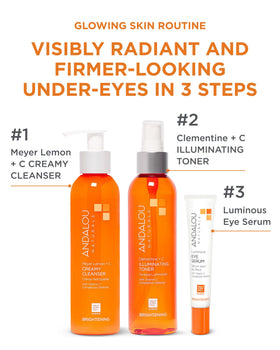 Andalou Naturals botanical ingredients display conveying natural sourcing benefits