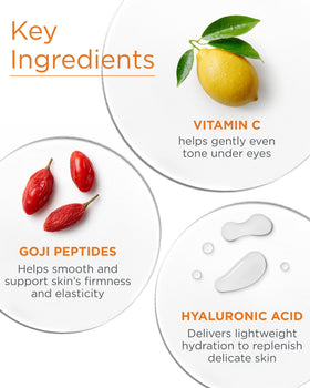 Andalou Naturals label close-up showing key actives like Vitamin C and peptides