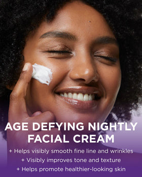 Andalou Naturals open jar texture illustrating rich cream for deep overnight moisture