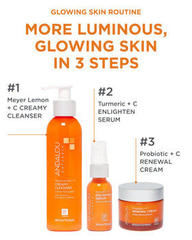 Andalou Naturals dispensing a dropper of serum for precise application benefit