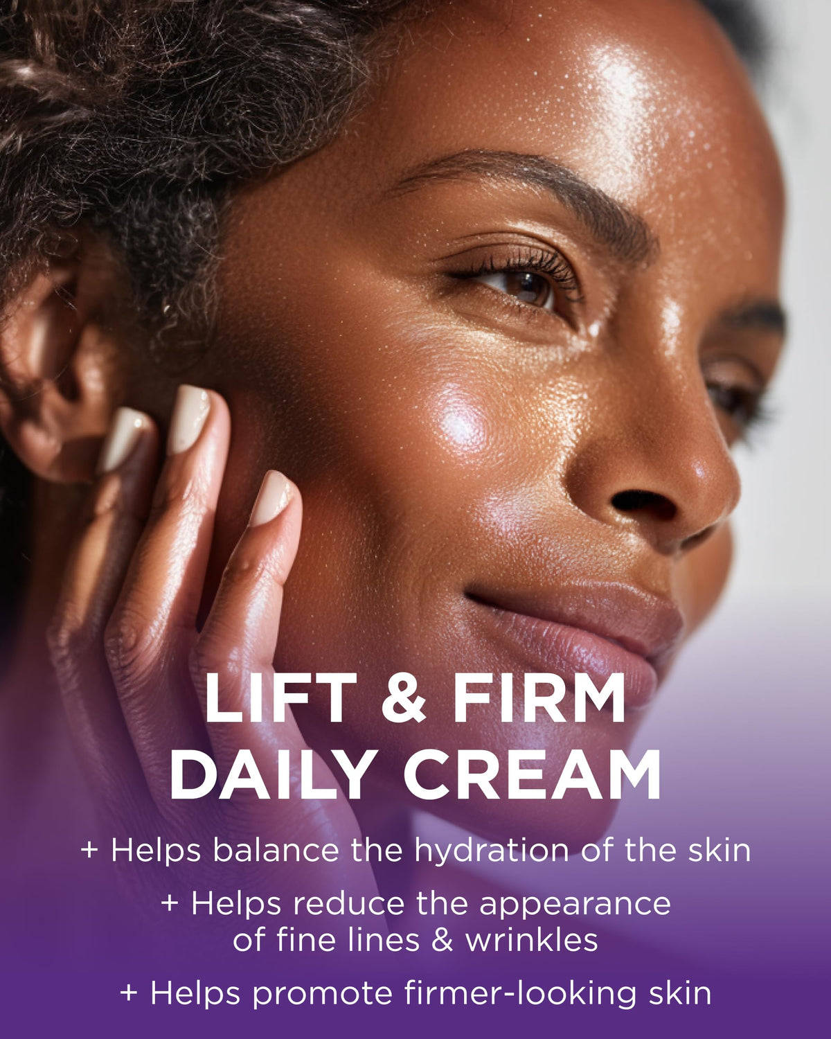Andalou Naturals cream texture closeup showing silky hydration and smooth finish
