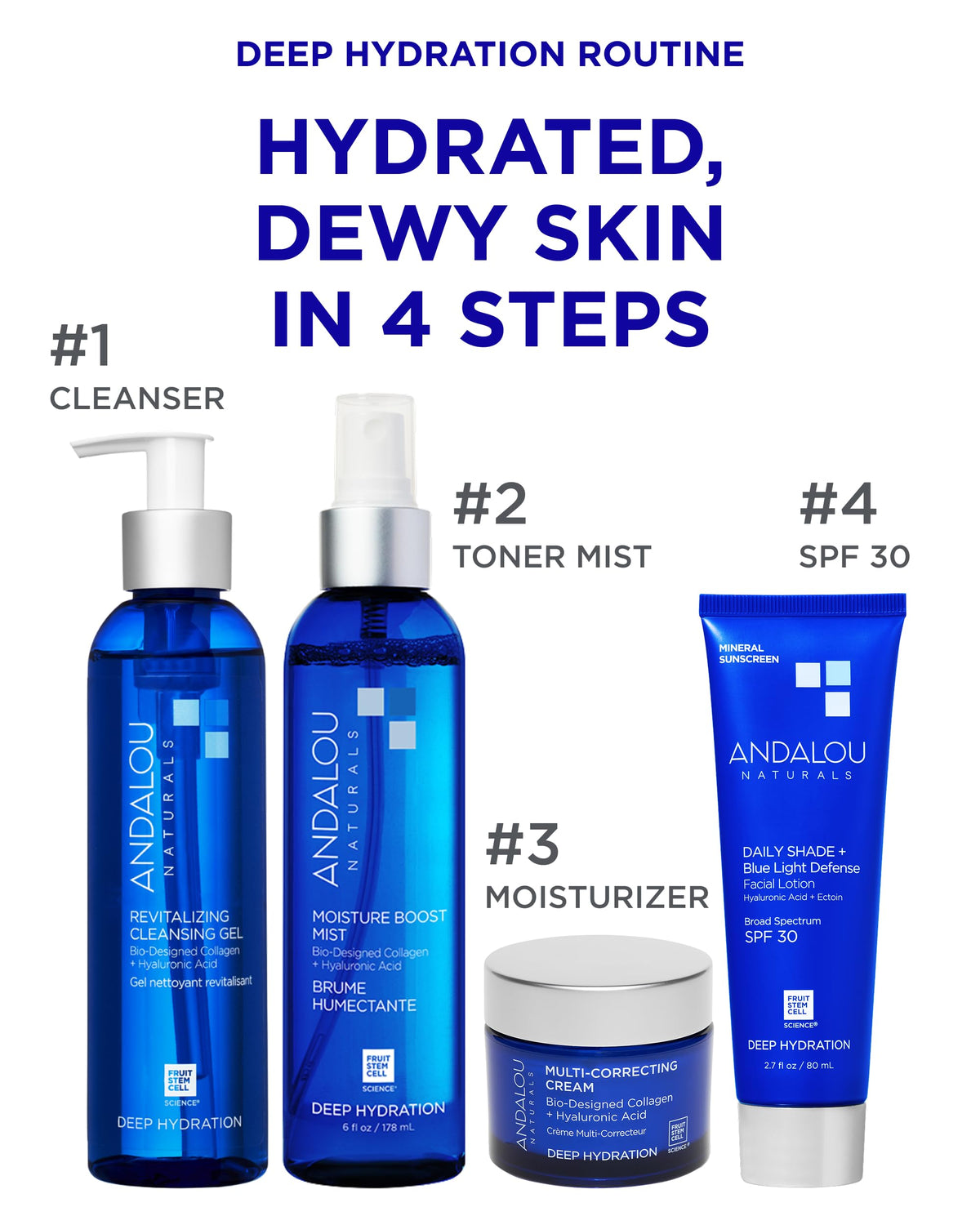 Andalou Naturals gel texture close-up showing lightweight hydrating foam
