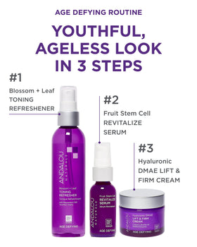 Andalou Naturals texture serum droplet illustrating lightweight, fast-absorbing feel