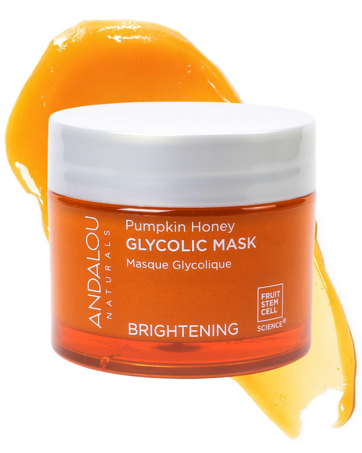 Andalou Naturals front jar view showing label and brightening mask benefit
