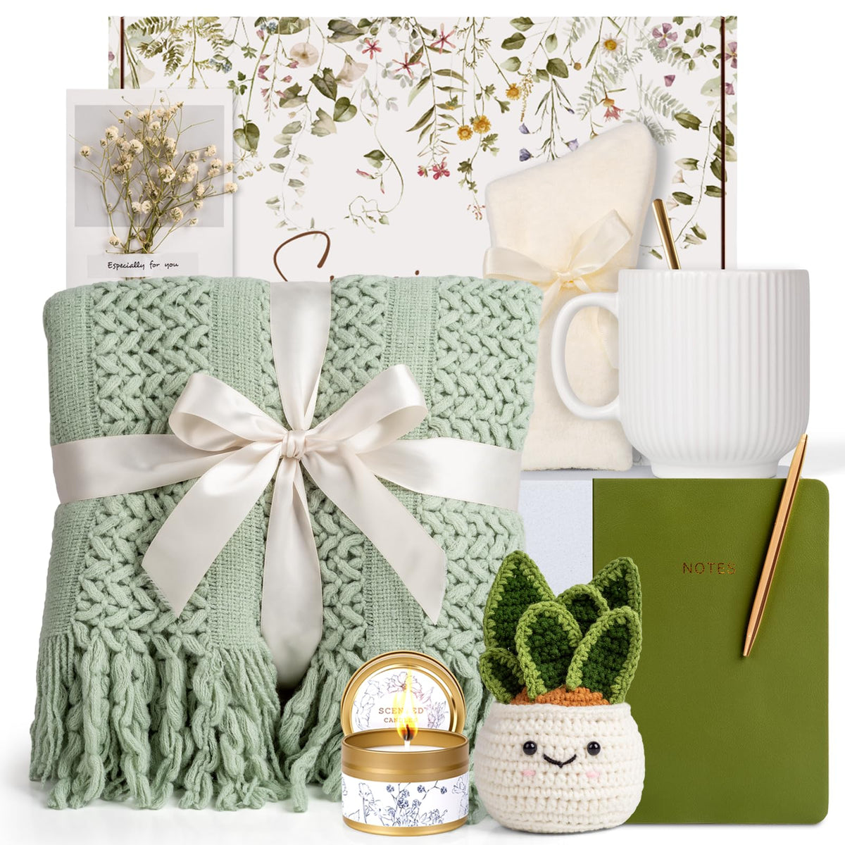 Anforsun close-up of basket contents highlighting soothing products and quality details