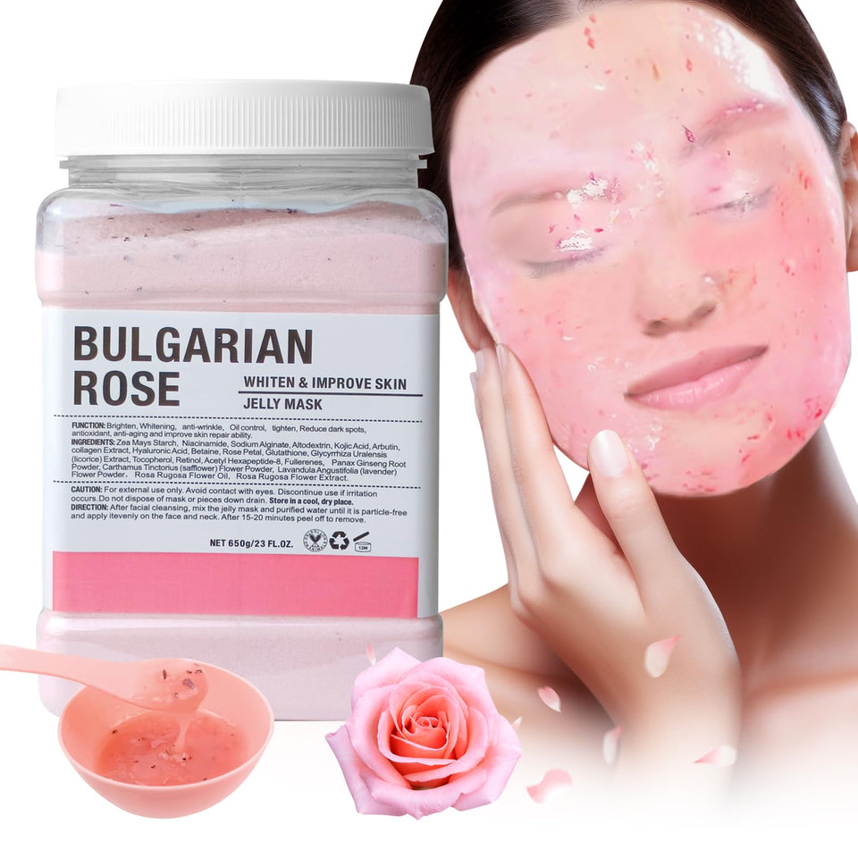 Angeland front jar showing label and Bulgarian Rose scent for clear product ID and benefit