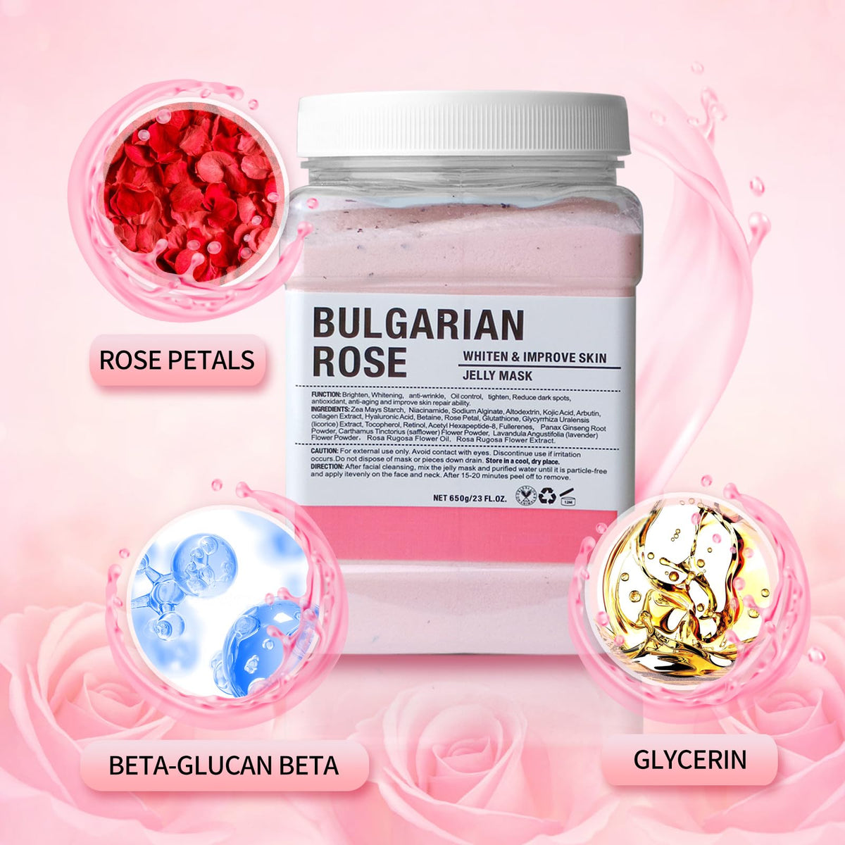 Angeland mask applied on face demonstrating even coverage and professional hydration benefits