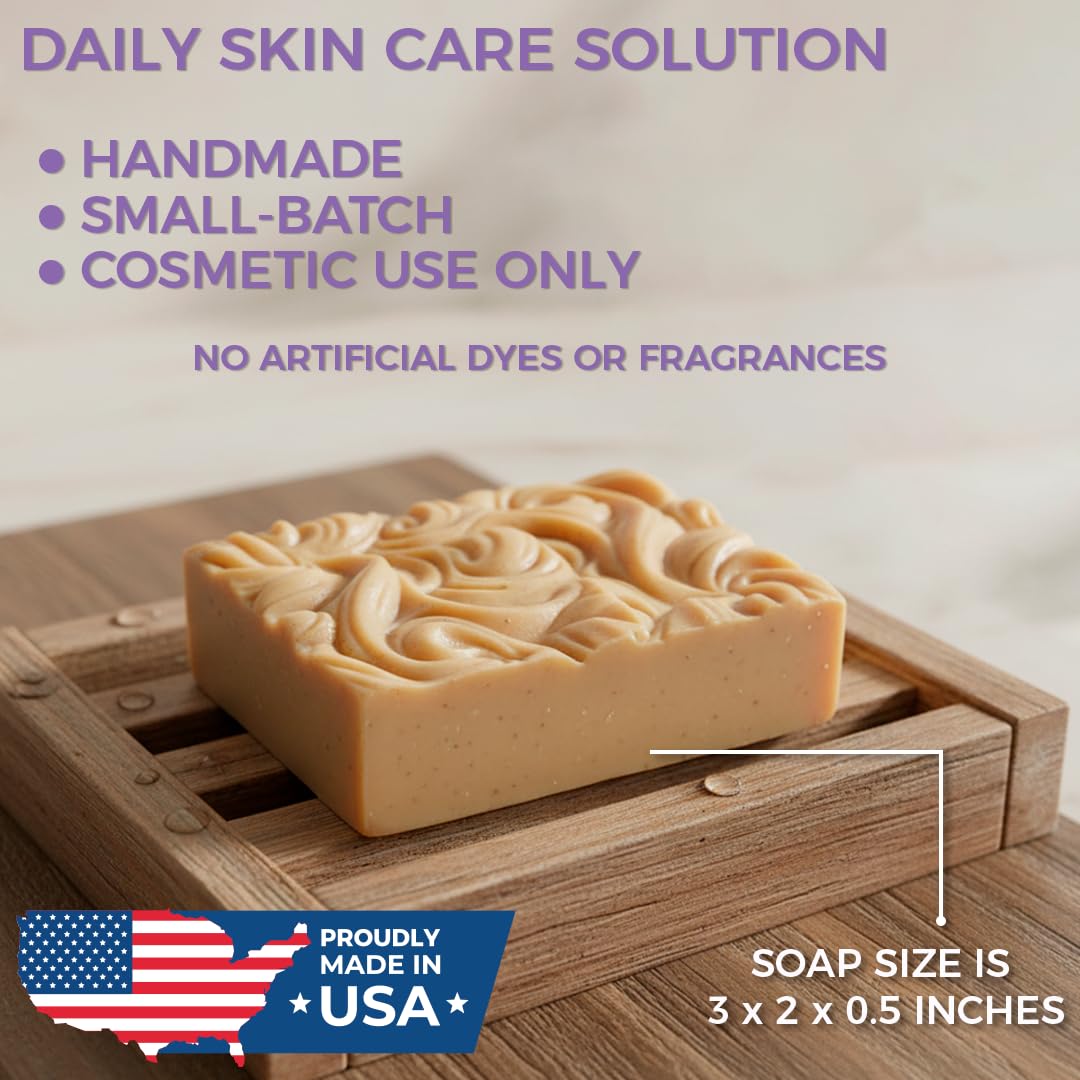 Angel's Skin soap in hand applying to skin demonstrating targeted wart treatment