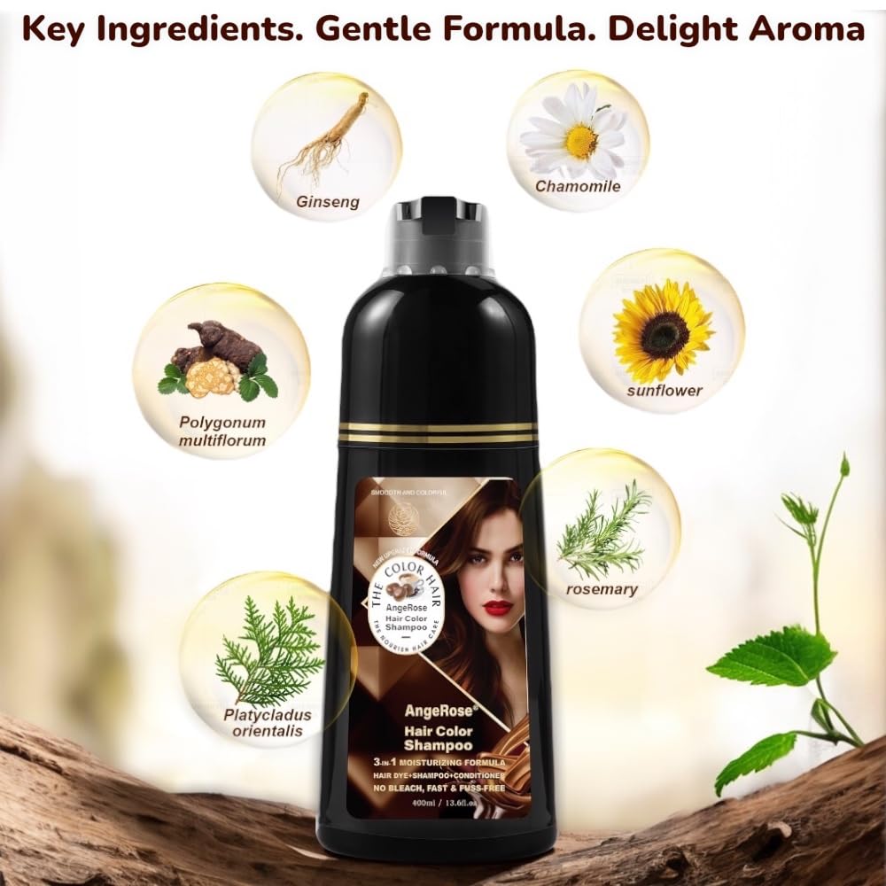 AngeRose lather on wet hair demonstrating quick foam and coverage benefit