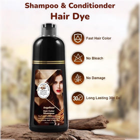 AngeRose pump dispensing creamy shampoo texture for easy application