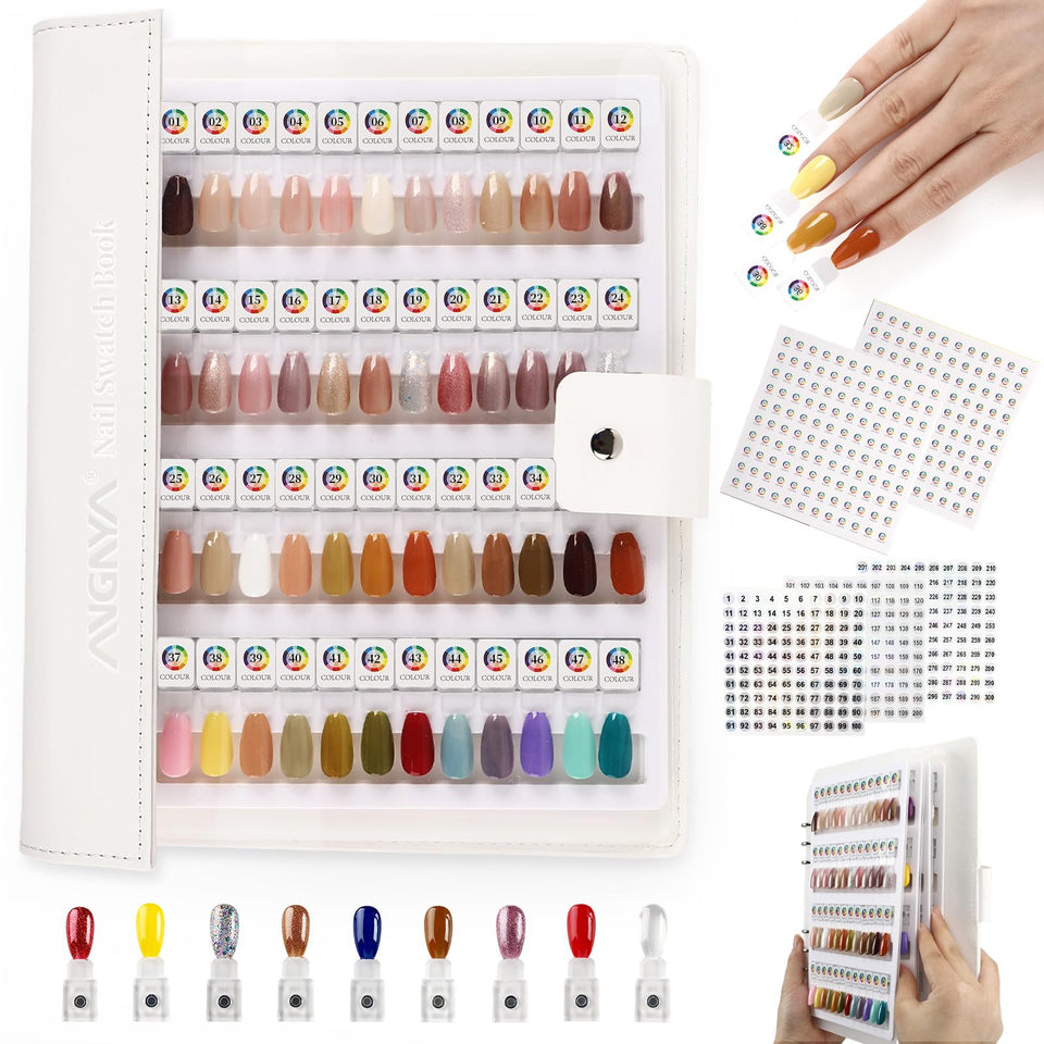 ANGNYA front cover leatherette protects swatches and looks professional