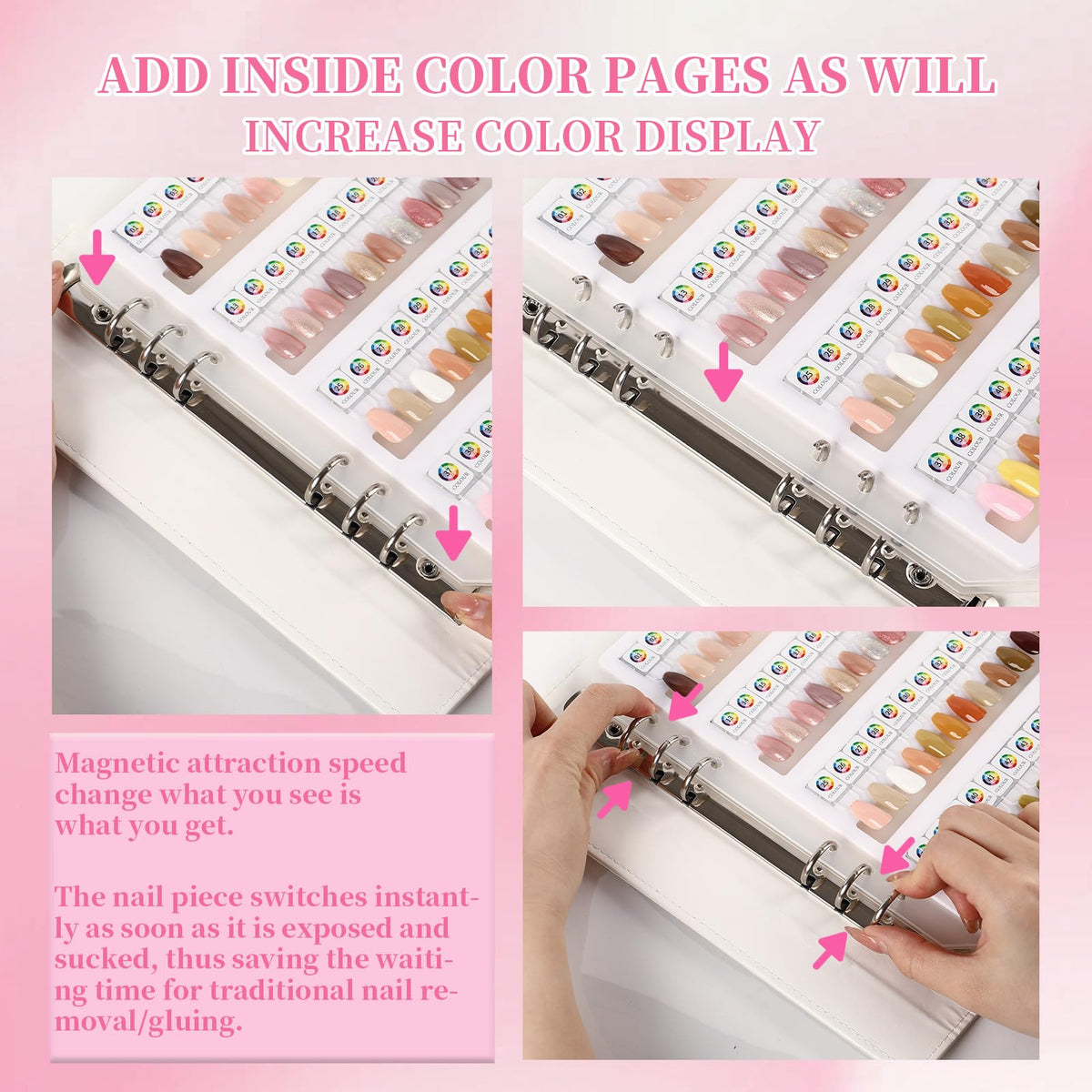 ANGNYA numbered sticker sheet organizing shades for quick bottle matching
