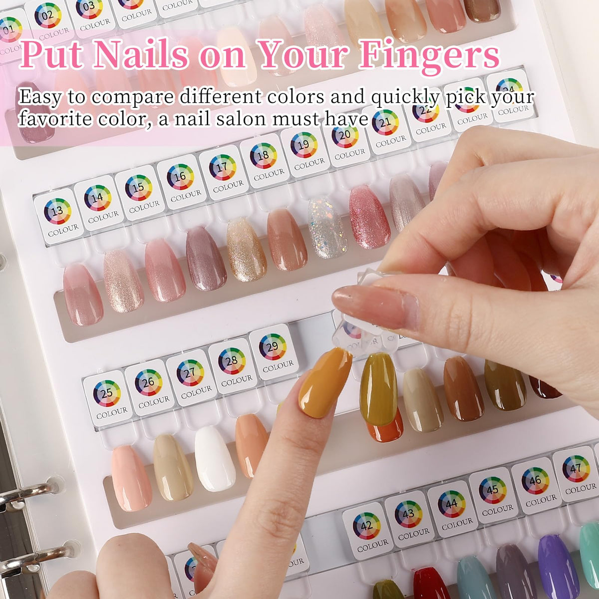 ANGNYA transparent TPU pages protect nail tips from dust and scratches