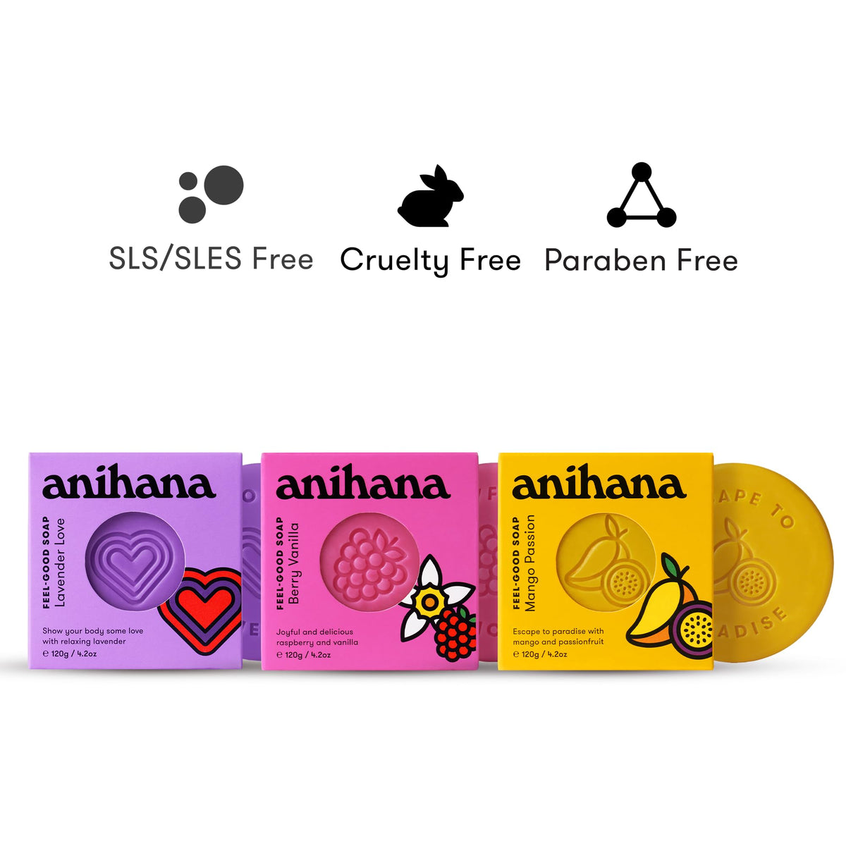 ANIHANA close-up of bar texture highlighting shea butter moisturizing benefit