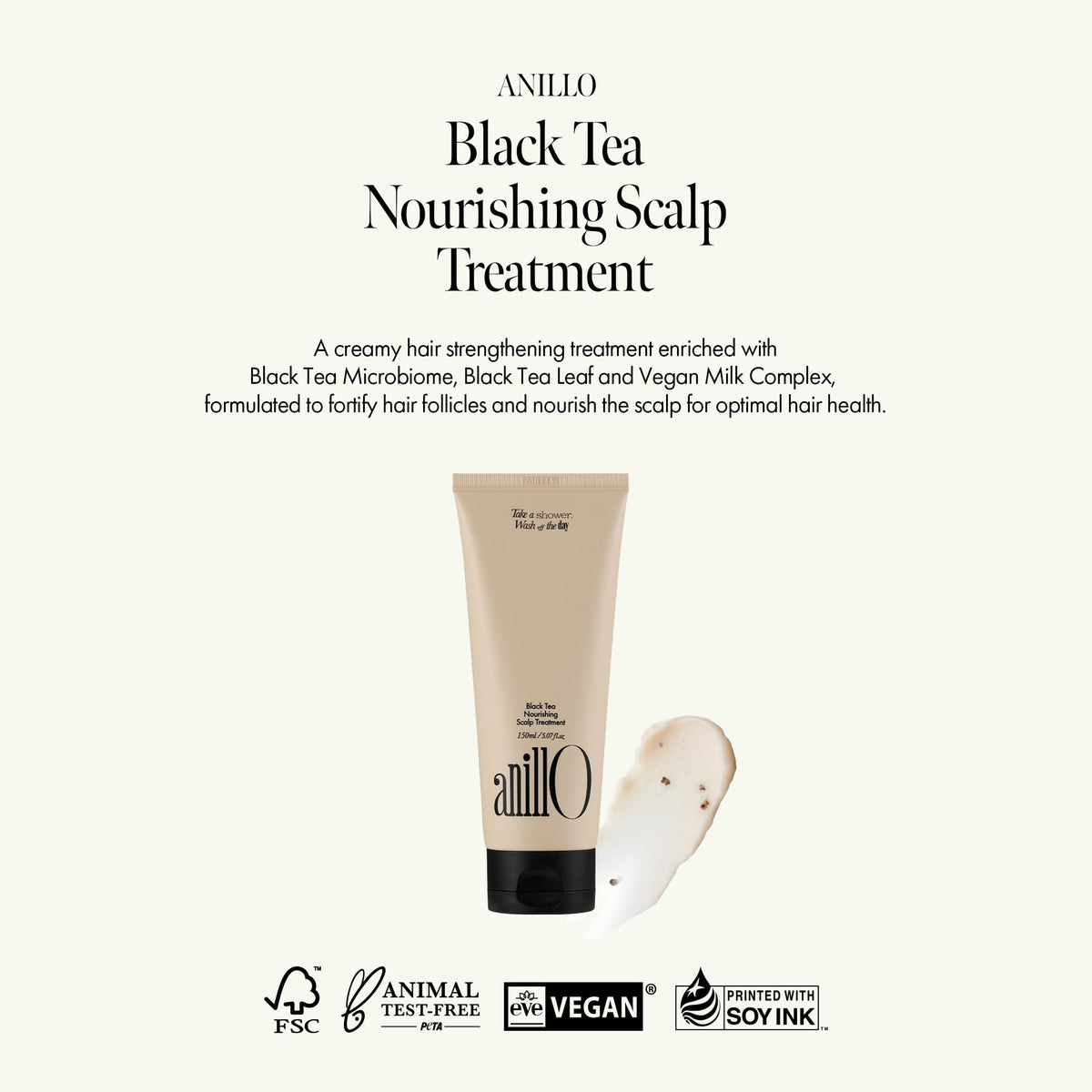 ANILLO jar open showing creamy mask texture for hydration