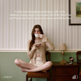 ANILLO plant-based milk ingredients display nourishing hair benefit