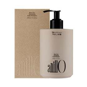 ANILLO lifestyle bathroom shelf with bottle for premium scent benefit