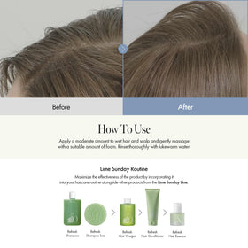 ANILLO before and after hair showing reduced buildup and added shine