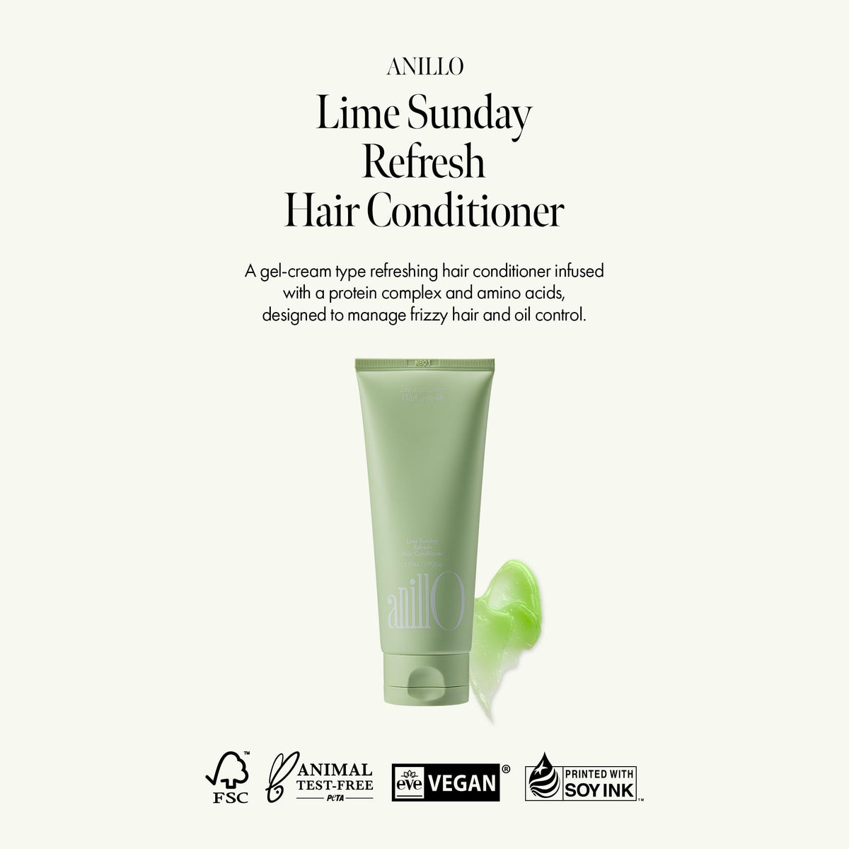 ANILLO ingredients close-up with citrus and ceramide visuals, highlights hydration benefits