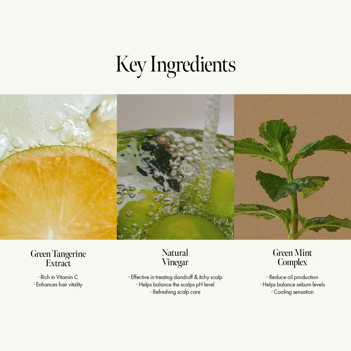 ANILLO pouring vinegar rinse texture demonstrating lightweight formula