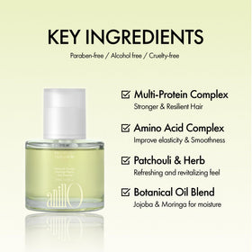 ANILLO serum texture on fingers, shows lightweight non-greasy finish