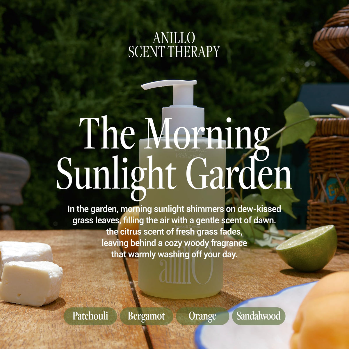 ANILLO patchouli leaves close-up highlighting natural source and botanical benefit