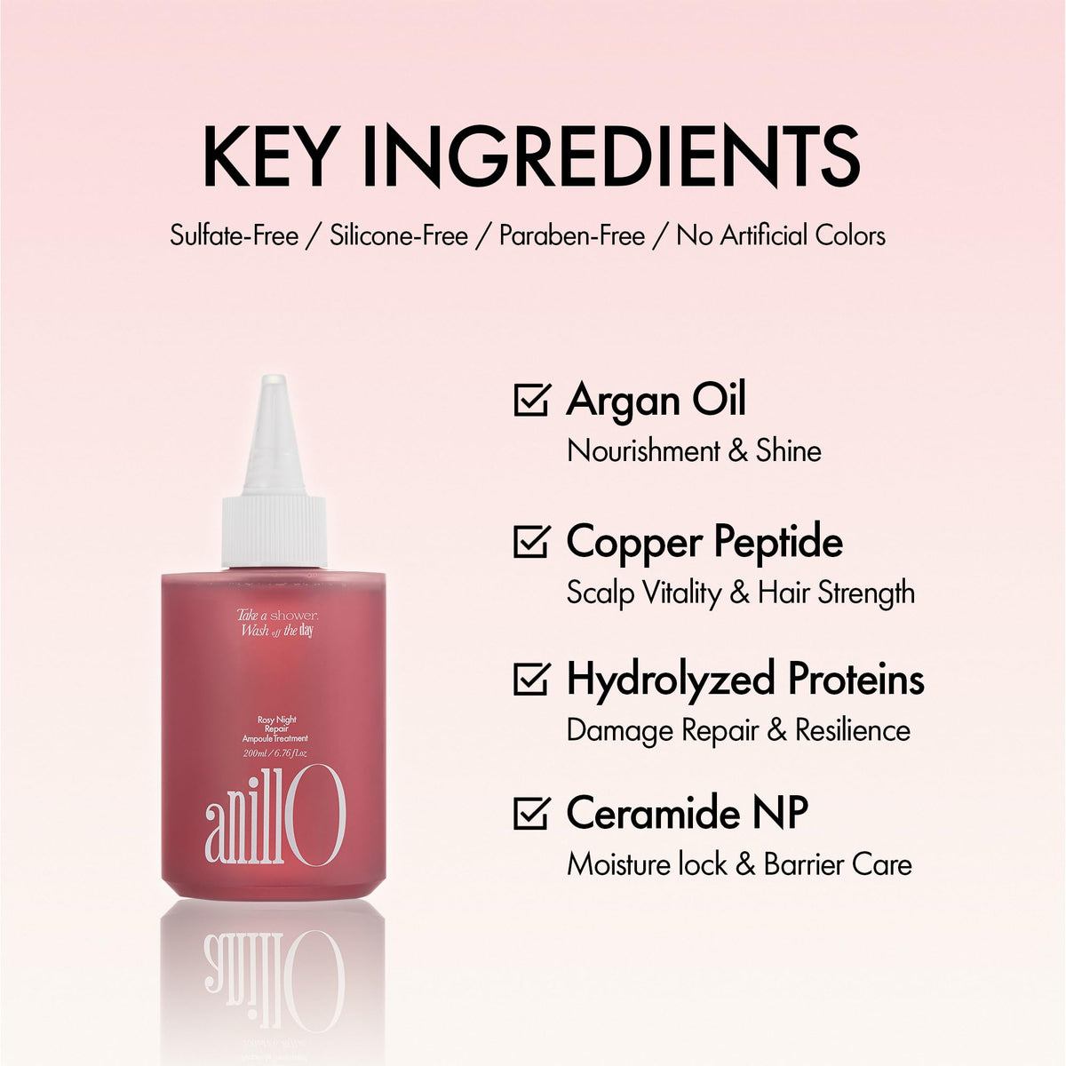 ANILLO pump dispensing liquid ampoule for easy use