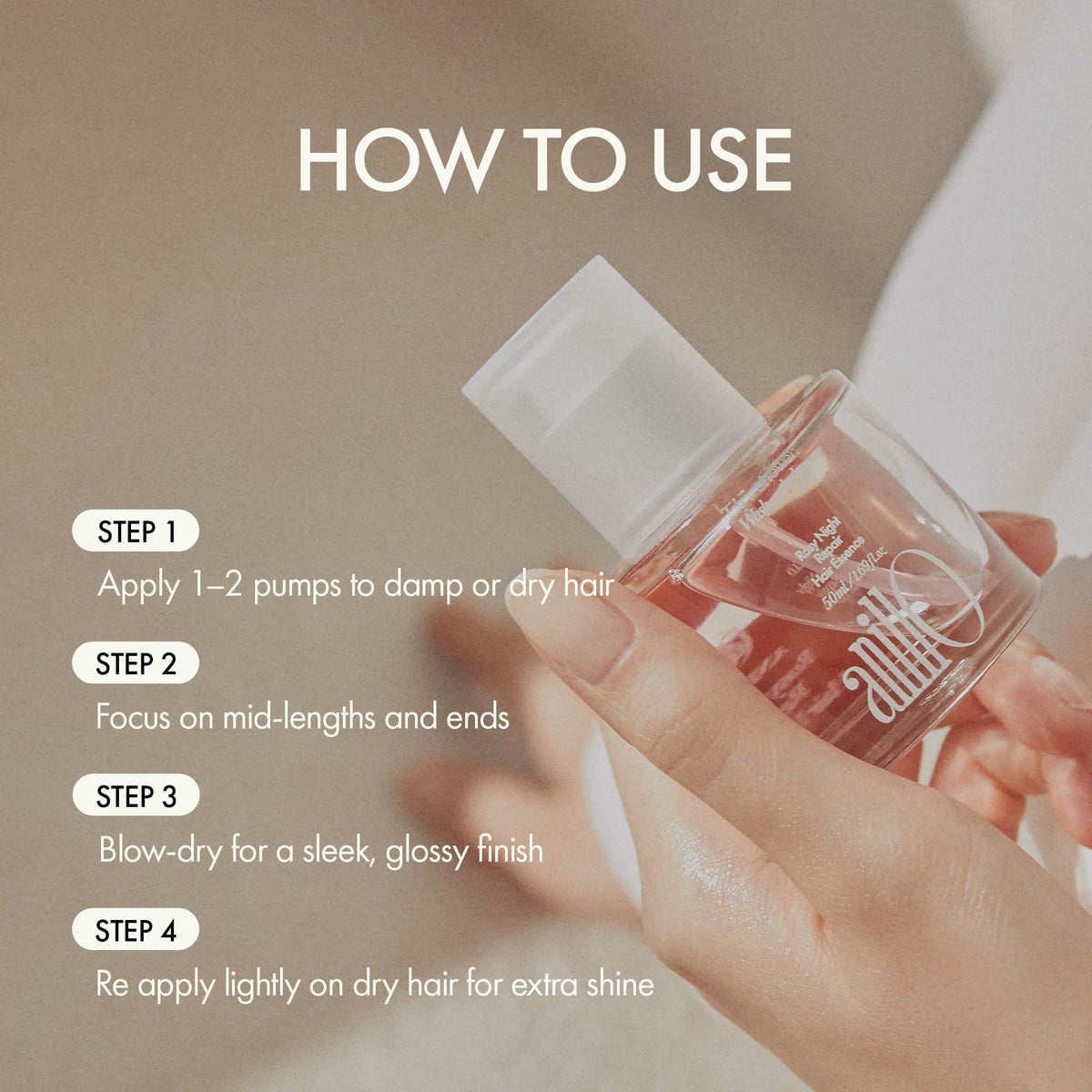 ANILLO 50ml size comparison illustrating travel-friendly compact bottle