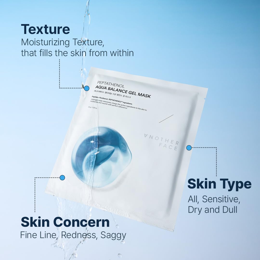 ANOTHERFACE close-up hydrogel texture showing thin flexible sheet for better absorption