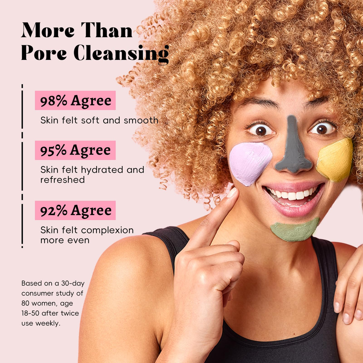 ANRCOLLECT Purple Clay scoop and powder showing oil-absorbing action