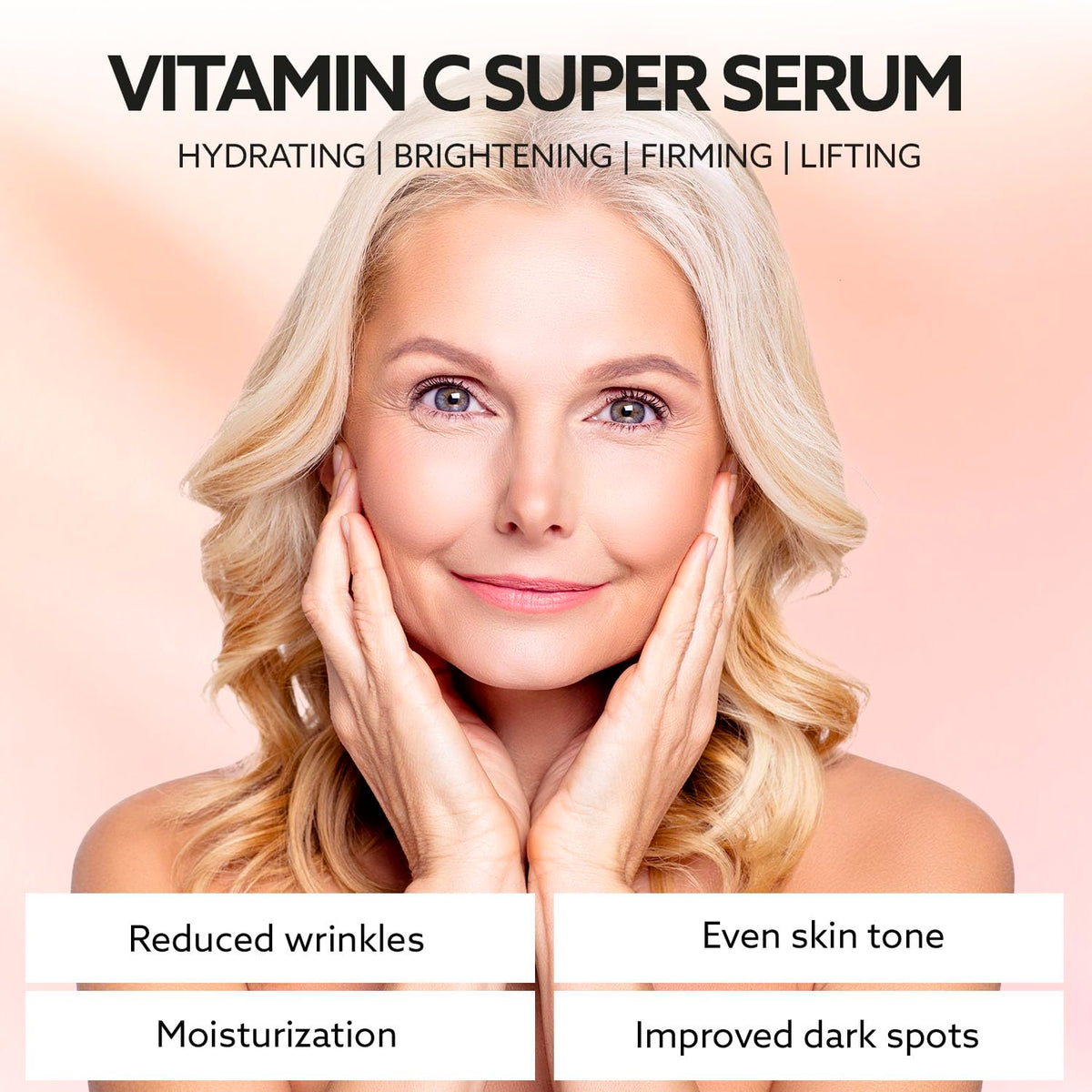 ANSDUR serum being applied to face and neck for hydrated, plumped look