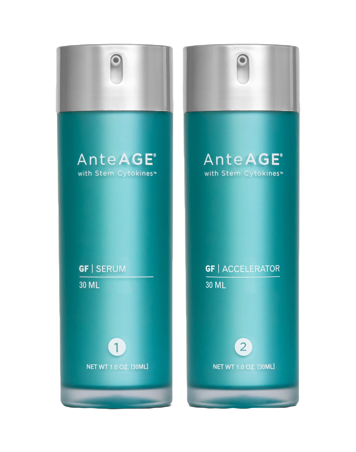 Close-up of AnteAGE serum texture on fingertip highlighting lightweight peptide-rich consistency for smooth application