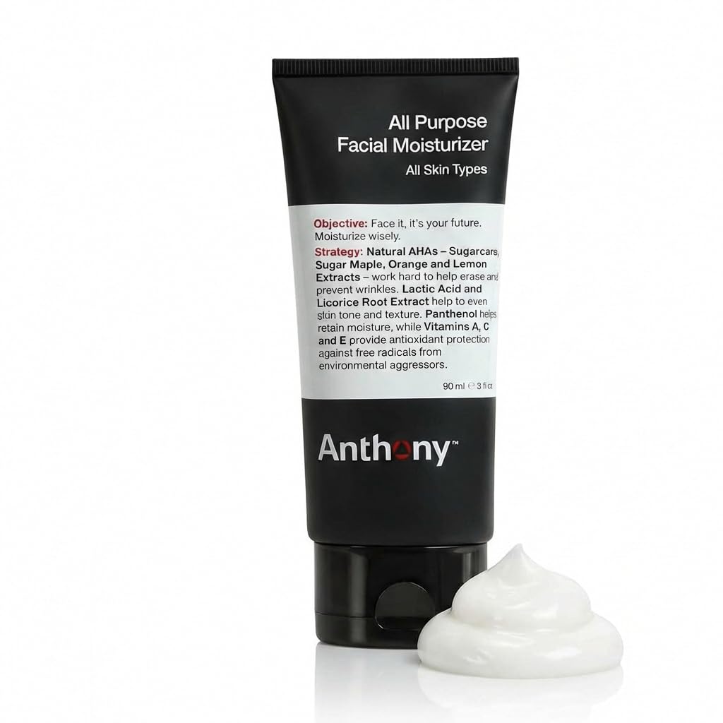 Anthony front packaging showing 3 fl oz tube and clear branding for easy recognition and travel convenience