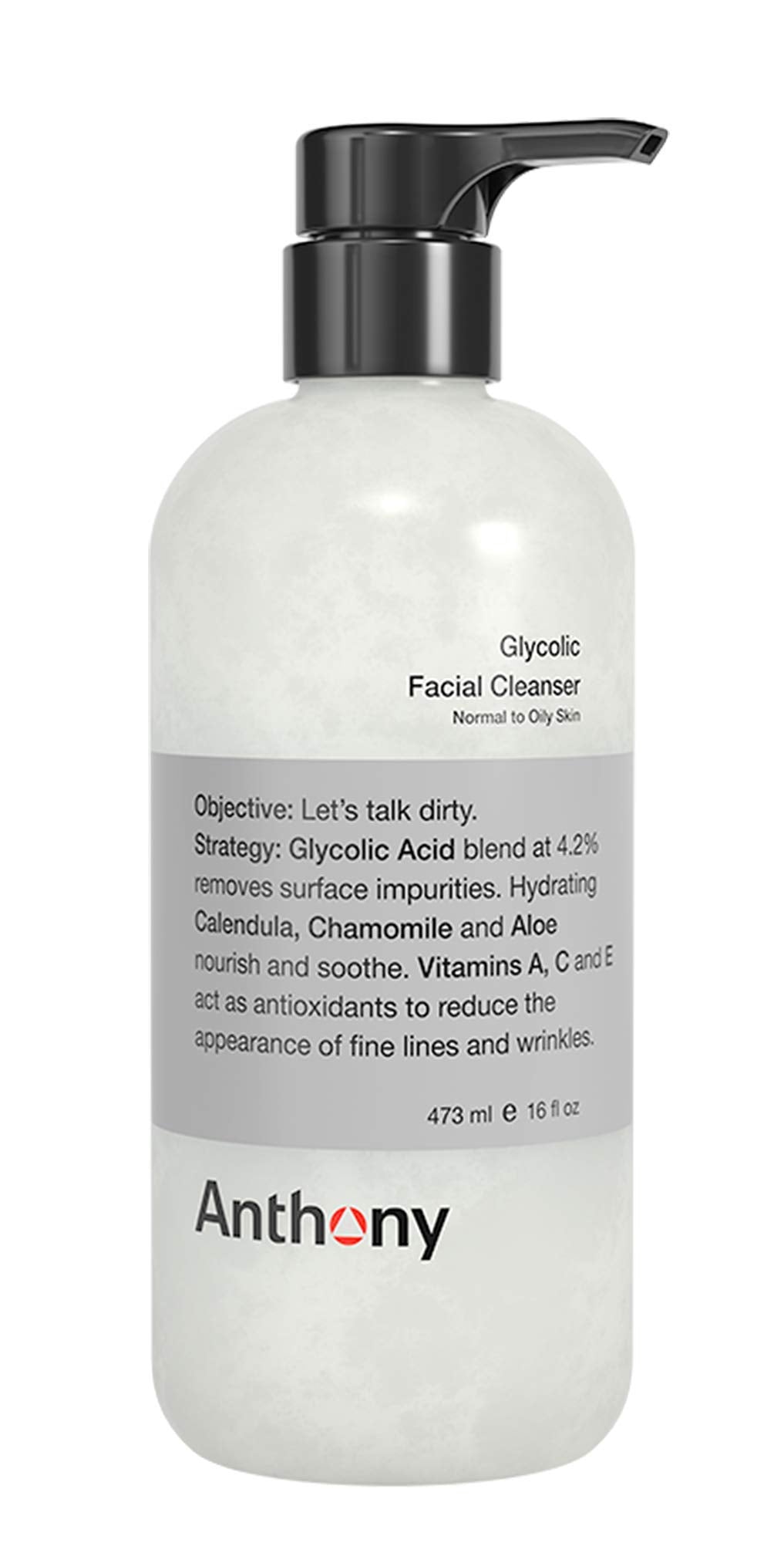 Anthony front packaging showing 16 fl oz bottle and brand benefits