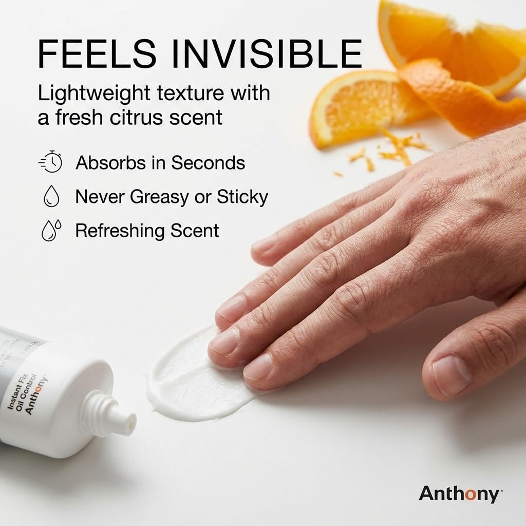 Anthony silica ingredient visual highlighting oil-absorbing action