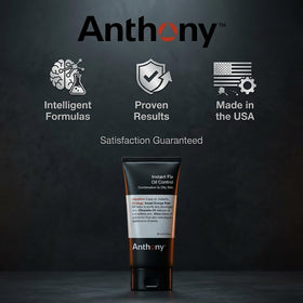 Anthony lotion texture close-up showing lightweight absorbent finish