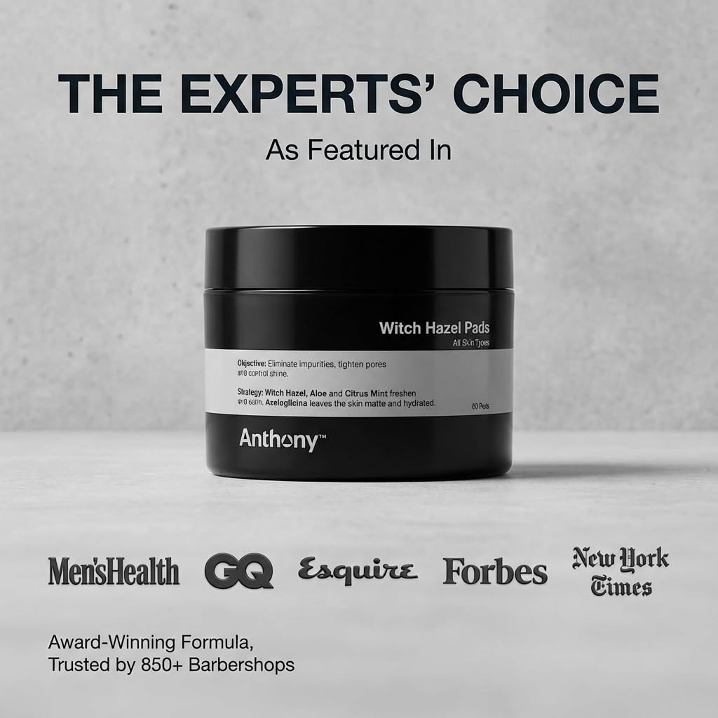Pads beside moisturizer illustrating Anthony size and convenience