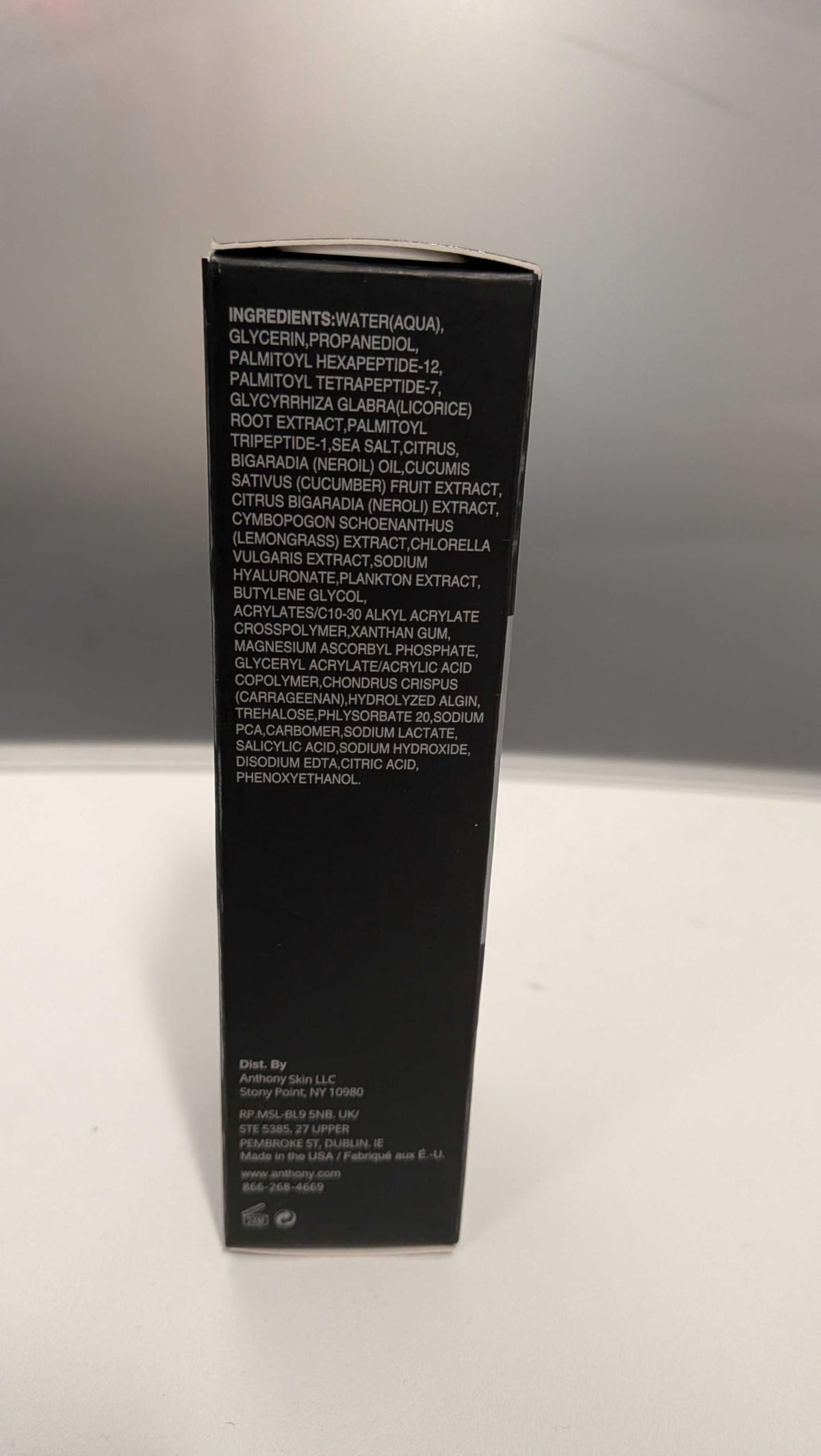 Anthony cream spread on skin showing visible smoothing benefit